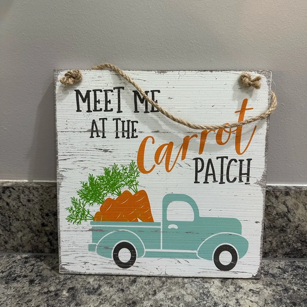 Easter, Spring Decor Wooden Sign, Rustic